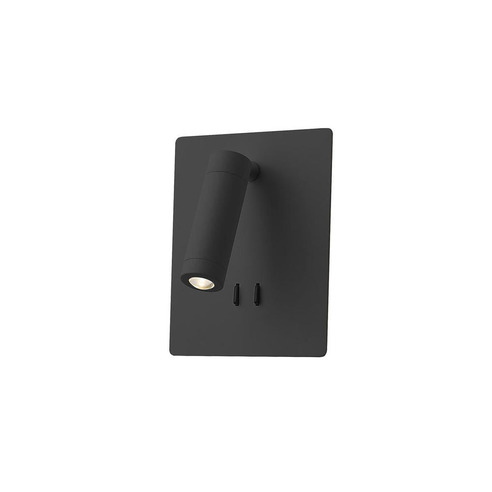 Kuzco Dorchester WS16806-BK Wall Sconce, LED, Black