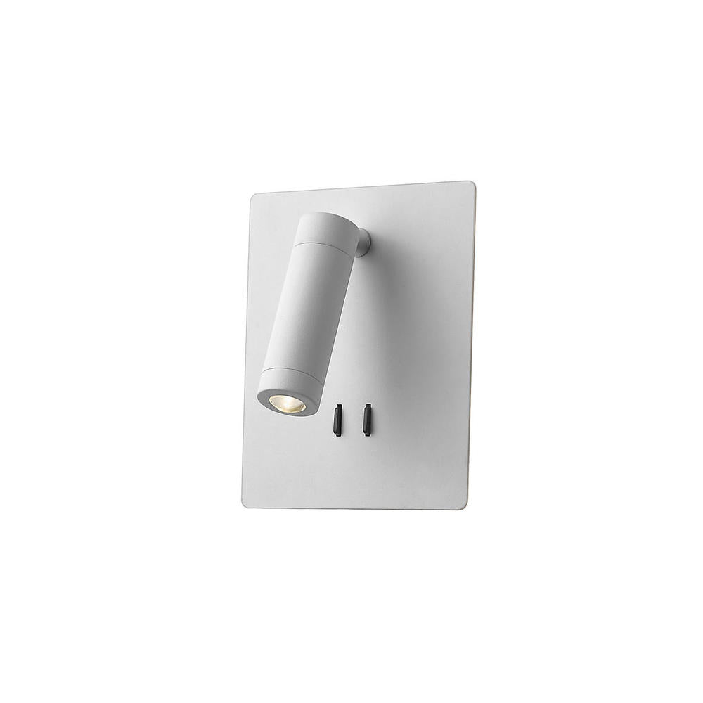 Kuzco Dorchester WS16806-WH Wall Sconce, 12W, LED, Adjustable, White