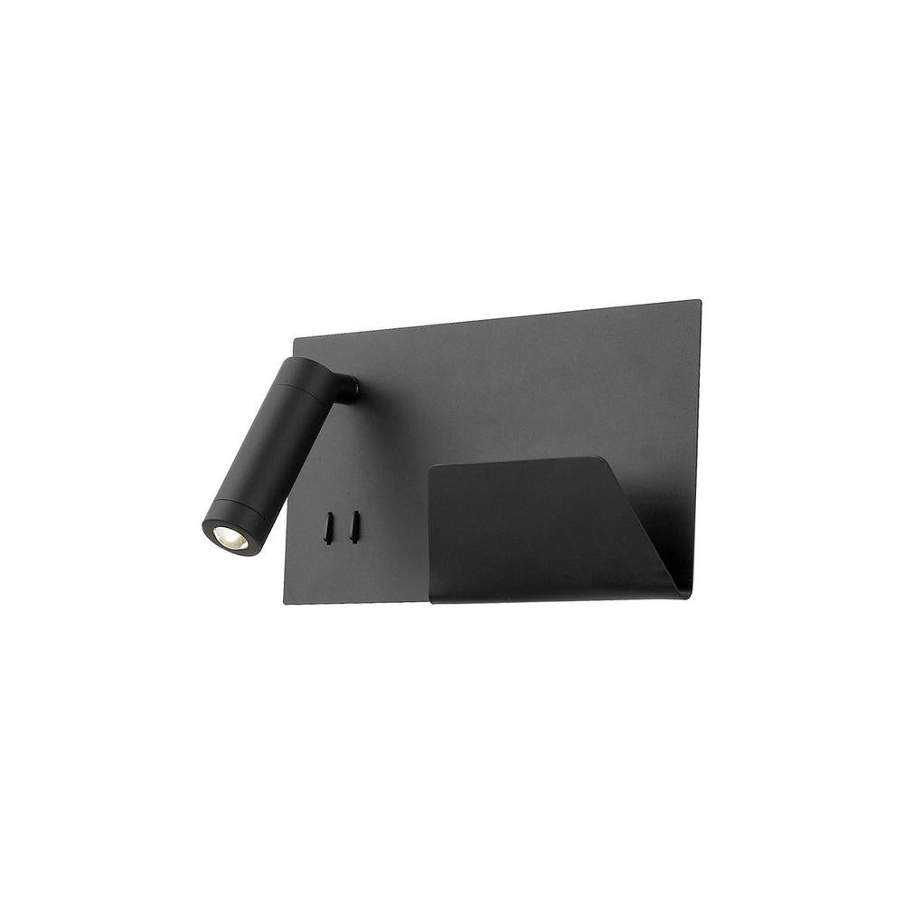 Kuzco Dorchester WS16811L-BK Wall Sconce, Adjustable LED, Black