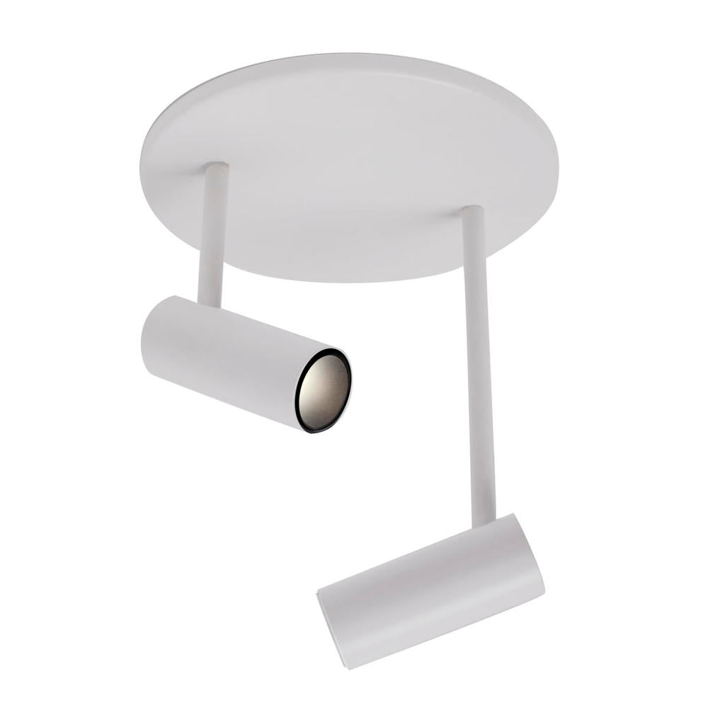 Kuzco Downey SF15002-WH Semi Flush Mount Fixture, UL Damp Rated, White