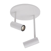 Kuzco Downey SF15002-WH Semi Flush Mount Fixture, UL Damp Rated, White