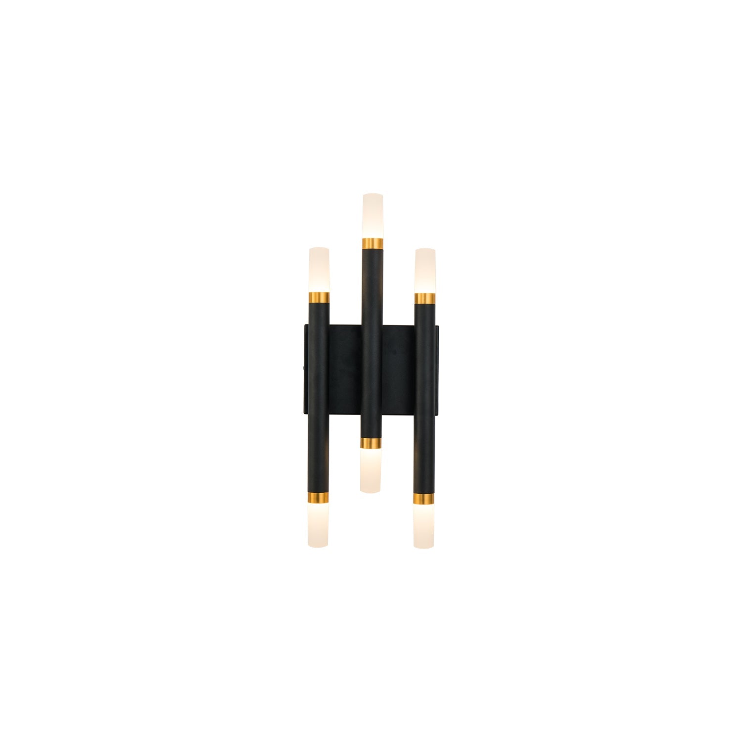 Kuzco Draven WS19707-BK-UNV Wall Sconce, Up and Down Light, Black