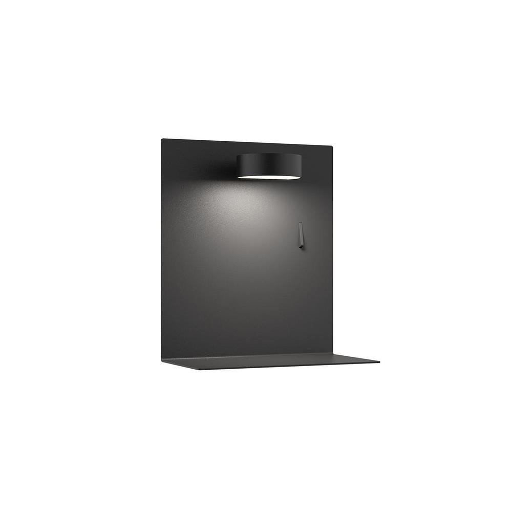 Kuzco WS16907-BK Dresden 7-in Wall Sconce, UL Damp Rated, Black
