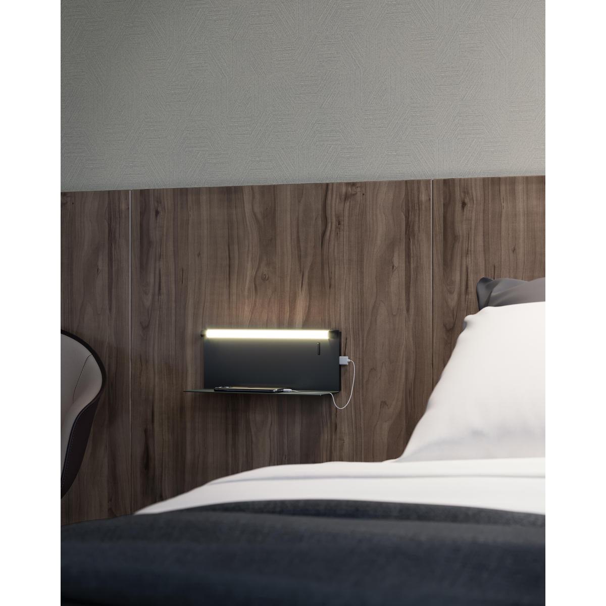 Kuzco Dresden WS16912-BK Wall Sconce, LED, 12-in, Black