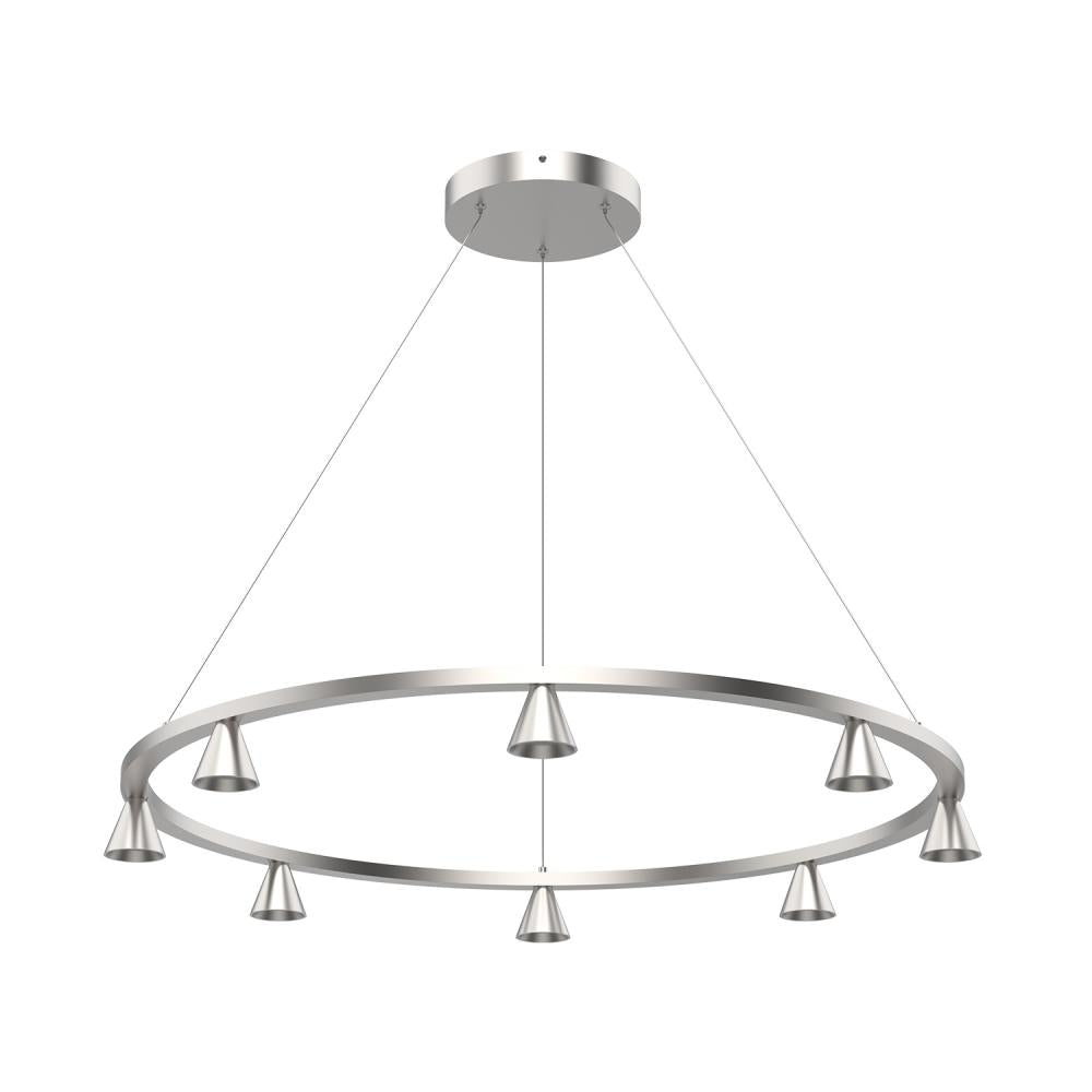 Kuzco Lighting CH19933-BN Dune 33-in LED Chandelier, Brushed Nickel