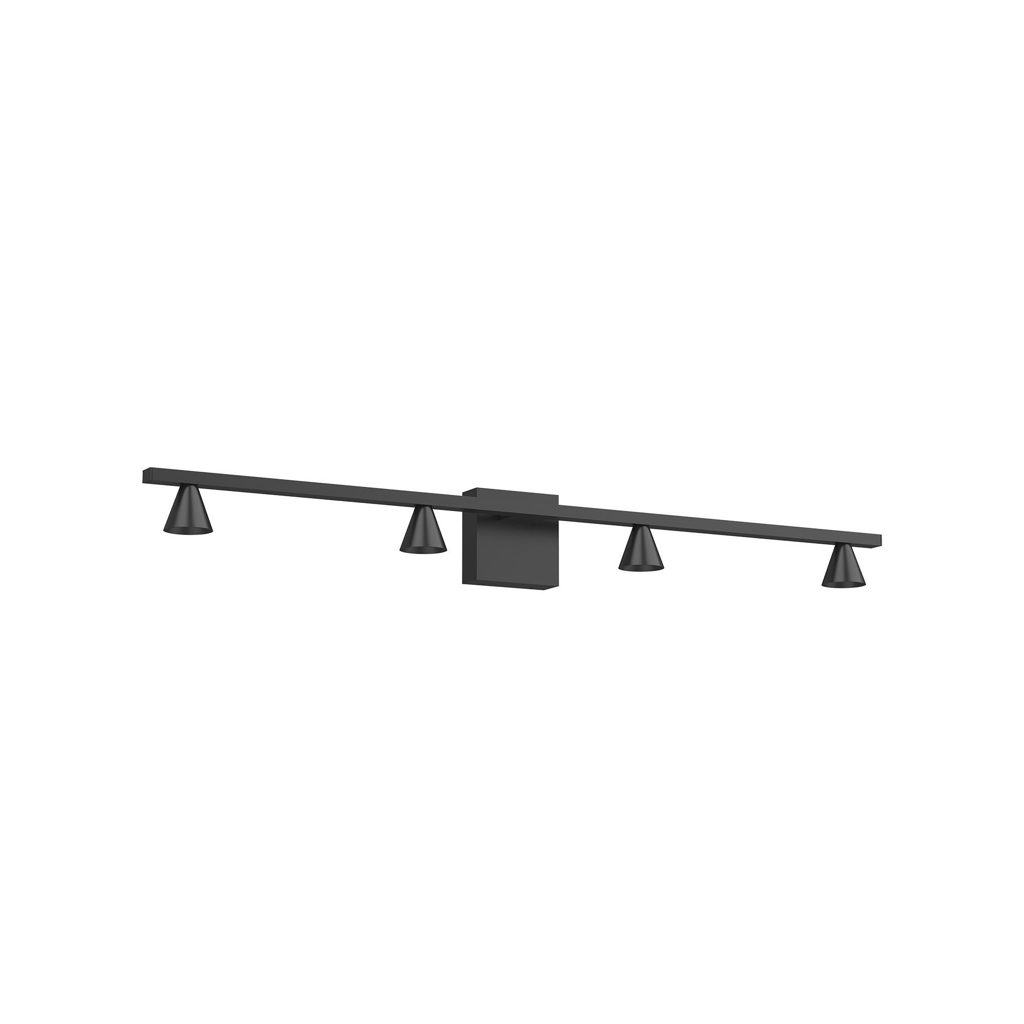 Kuzco Dune VL19941-BK-UNV Vanity Light Fixture, UL Damp Rated, Black