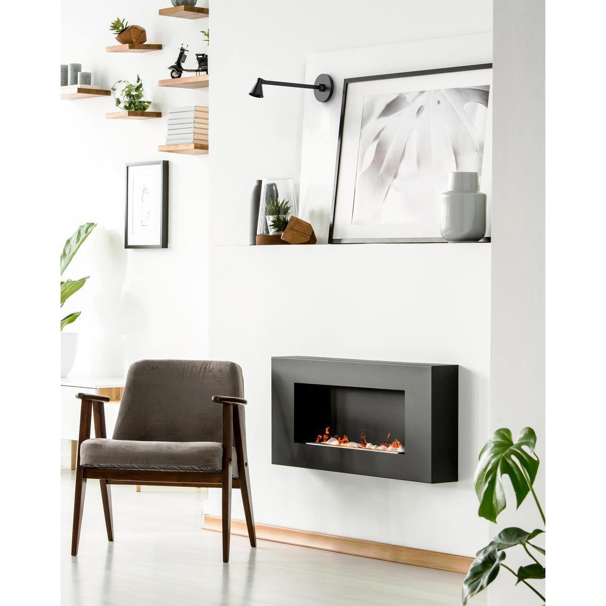 Kuzco Dune 14-in WS19914-BK Wall Sconce, UL Damp Rated, Black