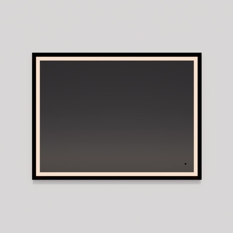 Oxygen Dusk 3-0803-15 Lighted LED Mirror 36 Inch x 36 Inch - Black