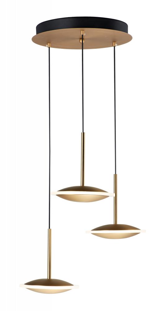 ET2 SAUCER E21543-90BKGLD Pendant Traditional - Gold