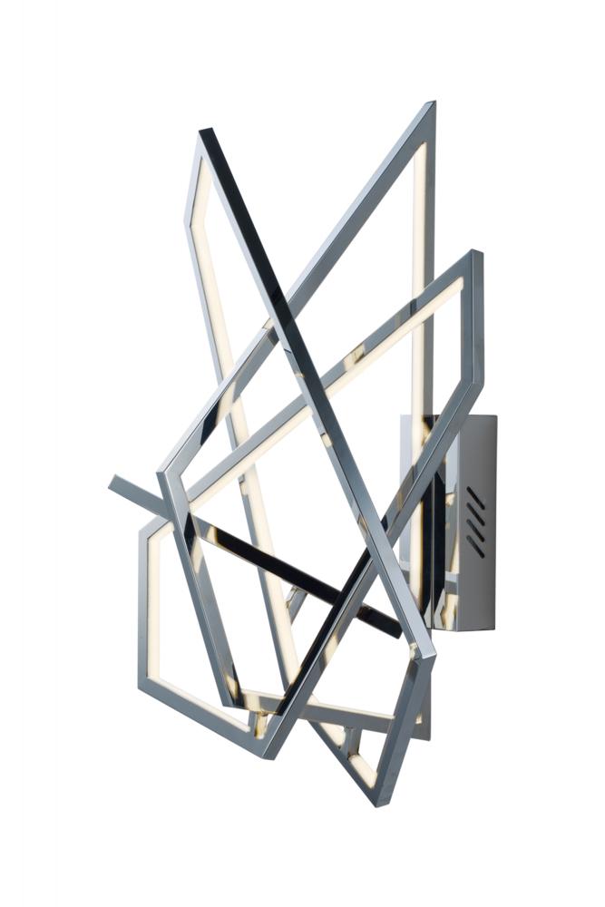 ET2 TRAPEZOID E22674-PC Sconce Contemporary - Chrome