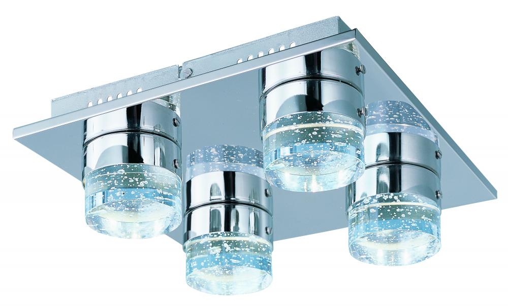 ET2 FIZZ IV E22772-91PC Flush Mount Contemporary - Chrome