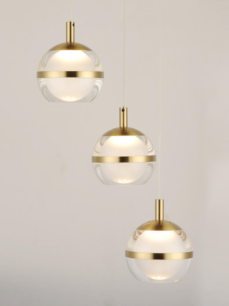 ET2 SWANK E24593-93NAB Pendant Transitional - Brass