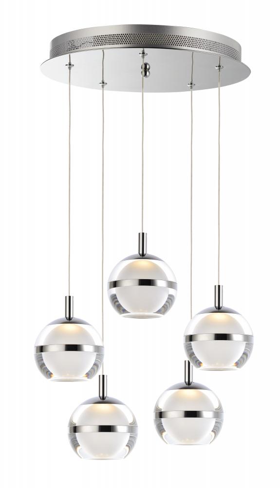 ET2 SWANK E24595-93PC Pendant Transitional - Chrome