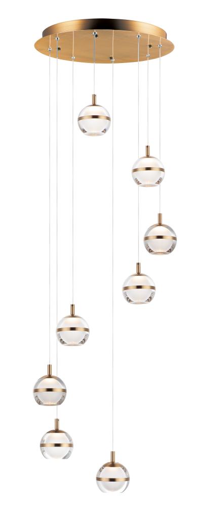 ET2 SWANK E24598-93NAB Pendant Transitional - Brass