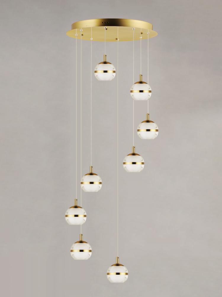 ET2 SWANK E24598-93NAB Pendant Transitional - Brass