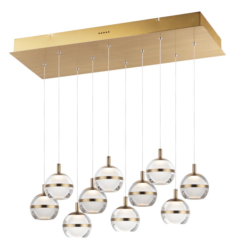 ET2 SWANK E24599-93NAB Pendant Transitional - Brass