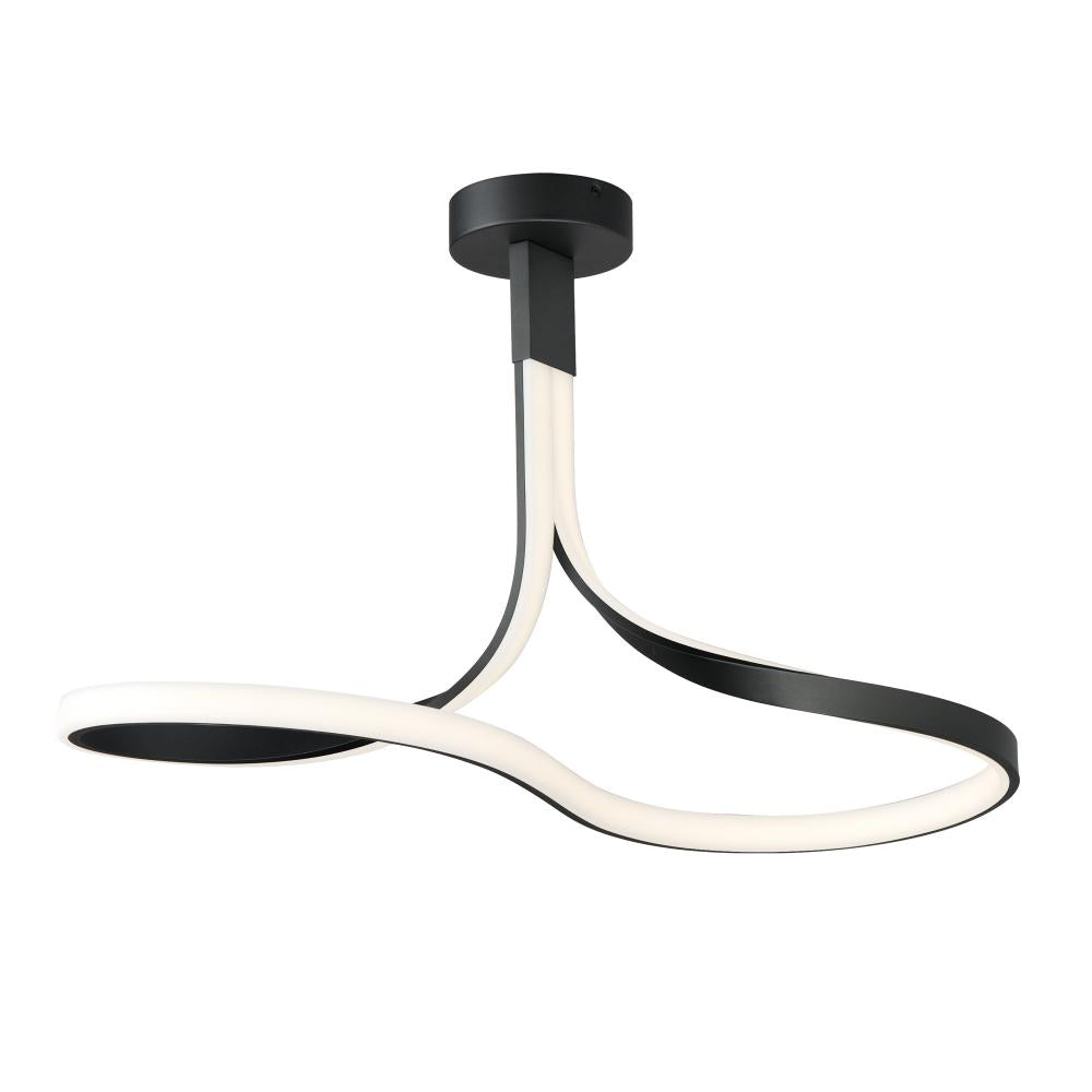 ET2 SERPENTINE E30660-BK Semi Flush Mt - Black