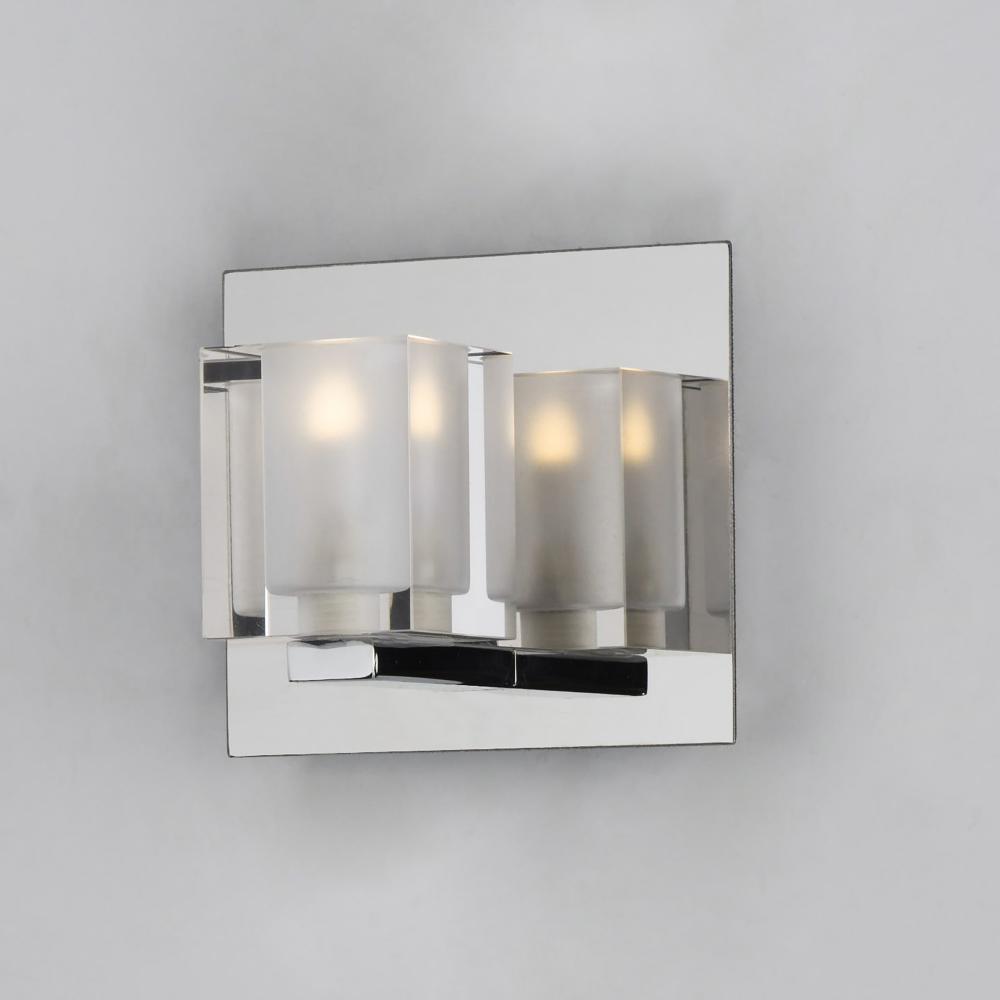 ET2 BLOCS LED E32031-18PC Bathroom Fixture Contemporary - Chrome