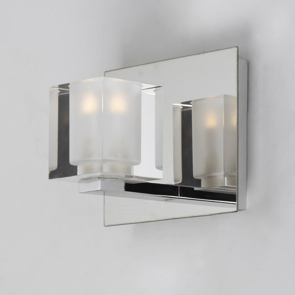 ET2 BLOCS LED E32031-18PC Bathroom Fixture Contemporary - Chrome