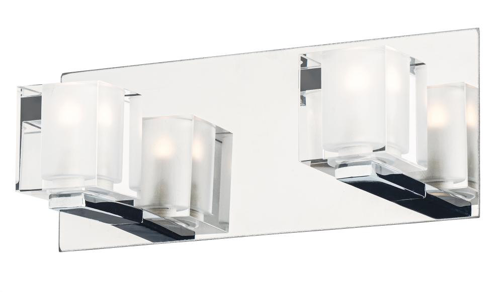 ET2 BLOCS LED E32032-18PC Sconce Contemporary - Chrome