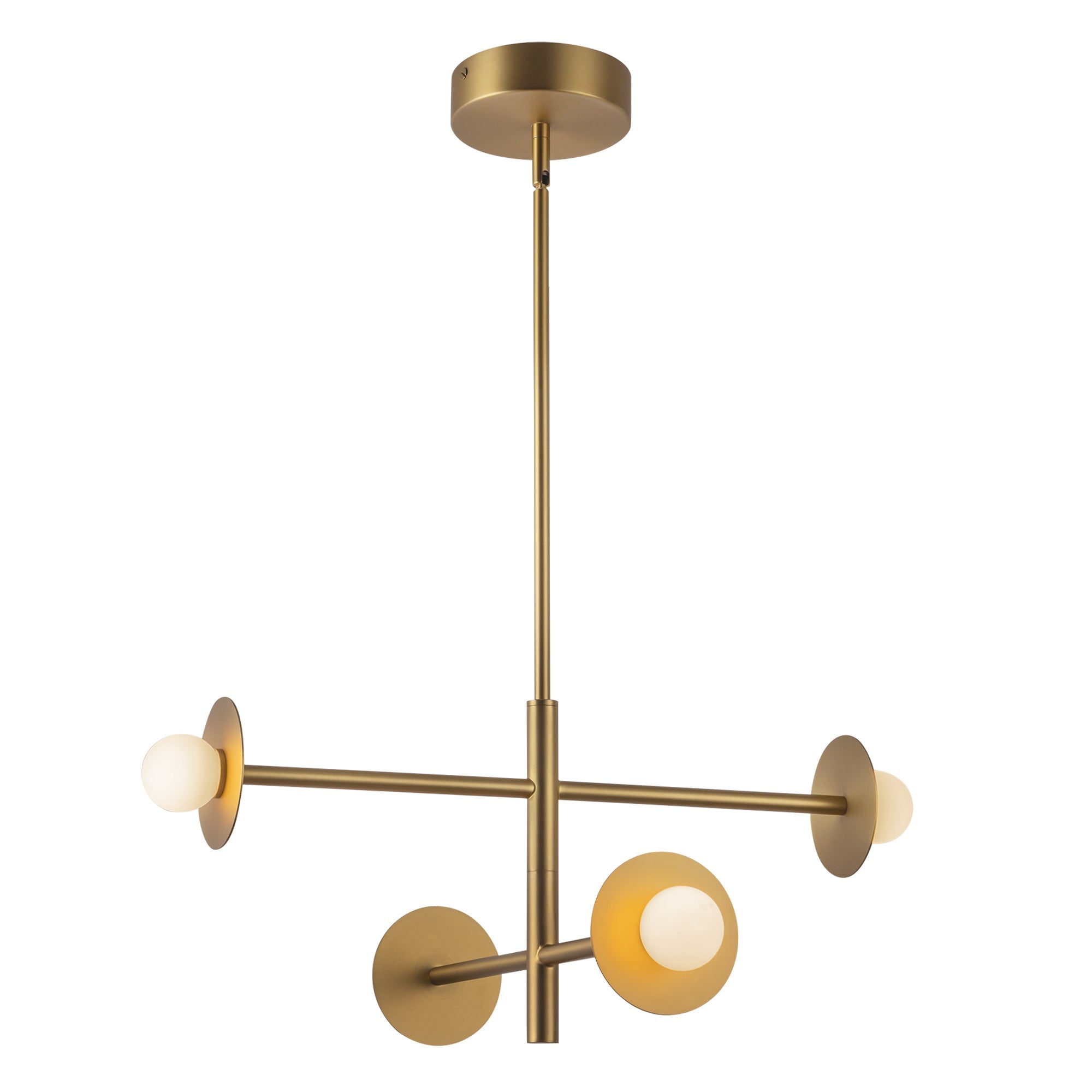 Kuzco Lighting CH15504-BG-UNV Chandelier, 22-in, LED, Brushed Gold