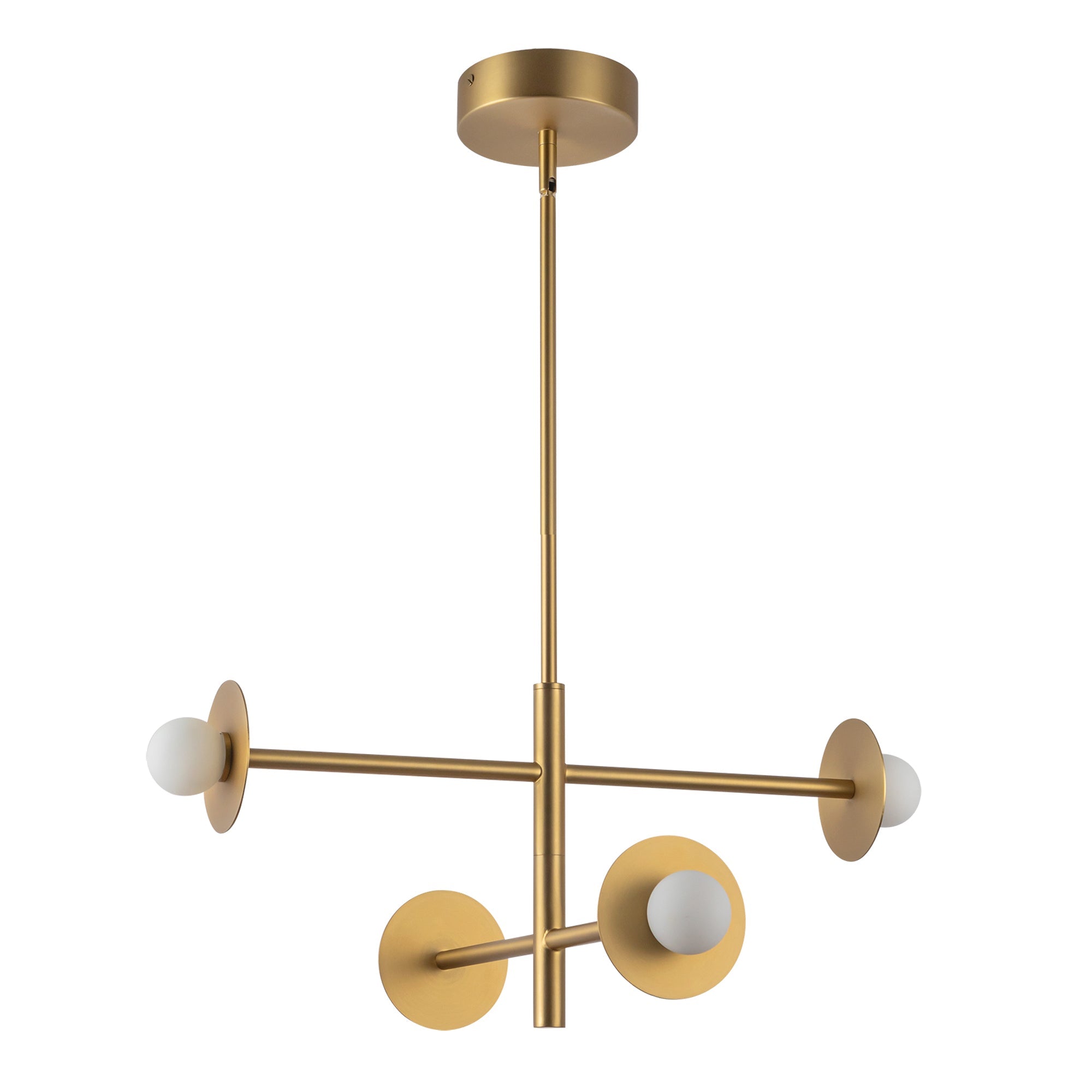 Kuzco Lighting CH15504-BG-UNV Chandelier, 22-in, LED, Brushed Gold