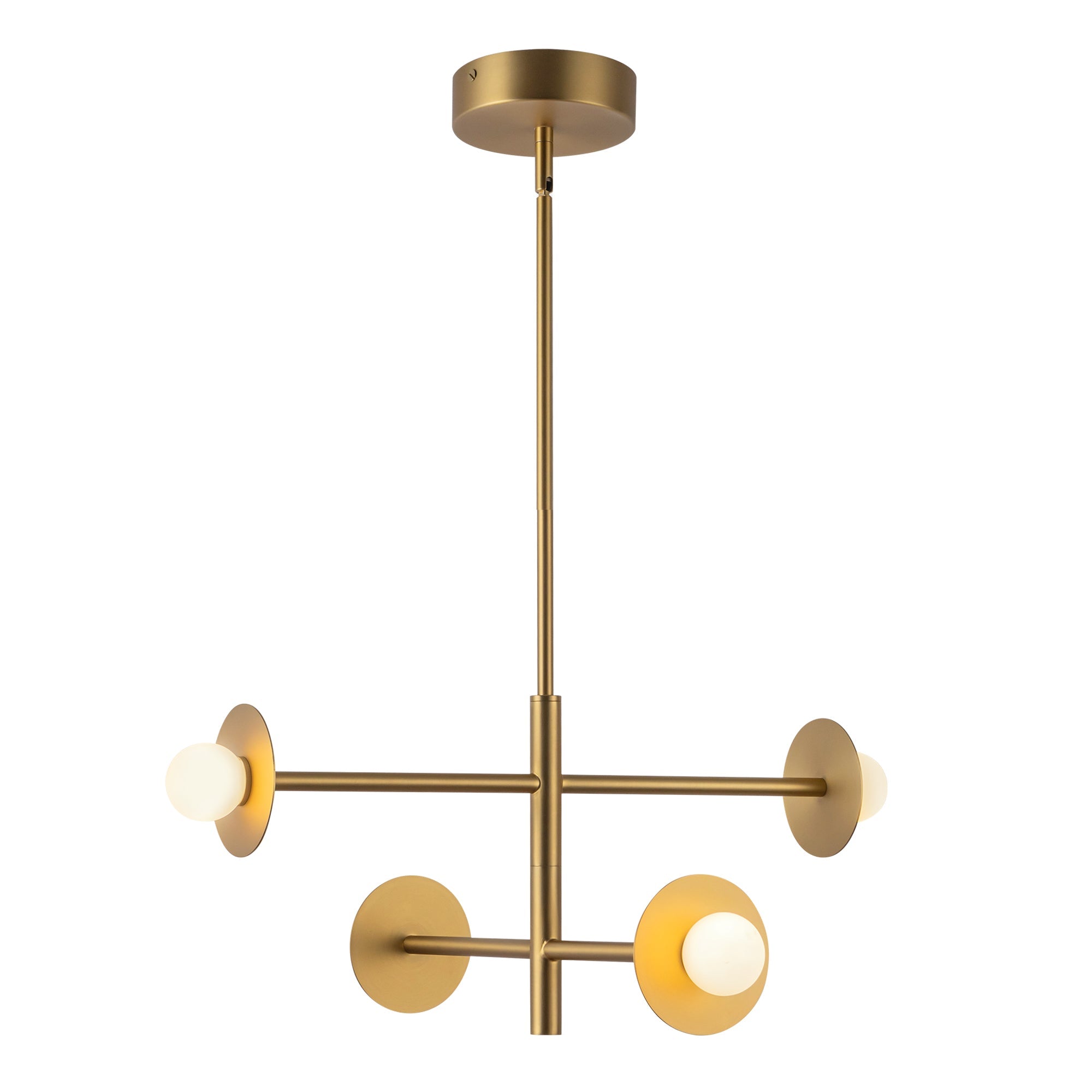 Kuzco Lighting CH15504-BG-UNV Chandelier, 22-in, LED, Brushed Gold