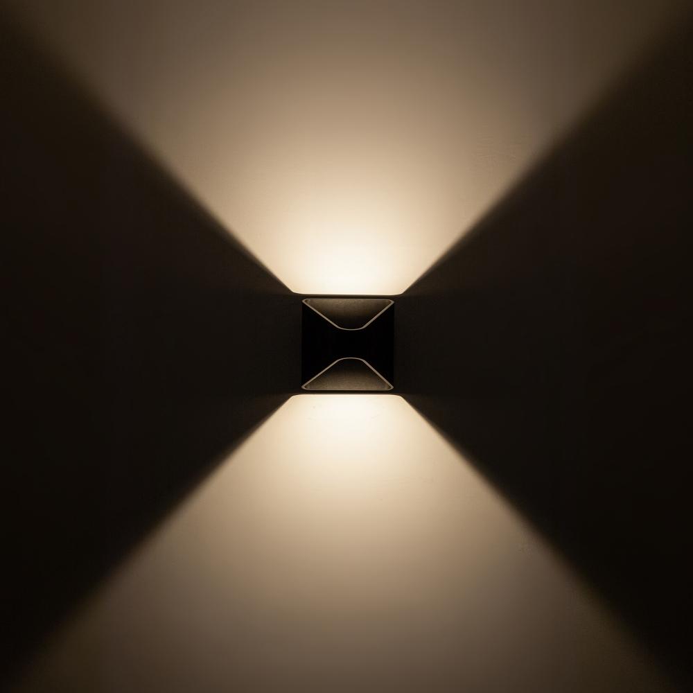 Kuzco Ellis EW33806-BK-UNV-010 Exterior Wall Sconce, Black, LED
