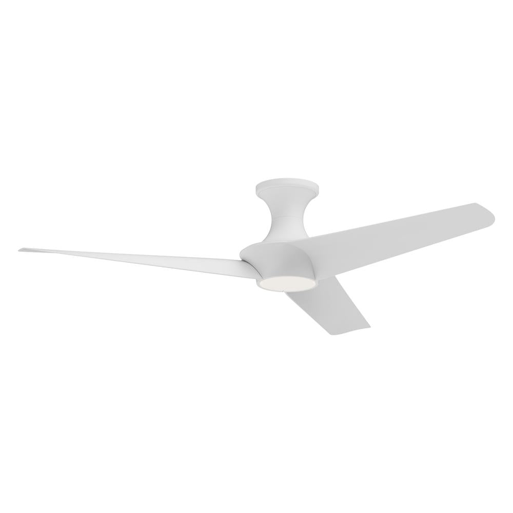 ALORA MOOD Lighting HF523056WH FansHugger Fans, 56-in White LED, Wabi-Sabi Inspired, Matte White