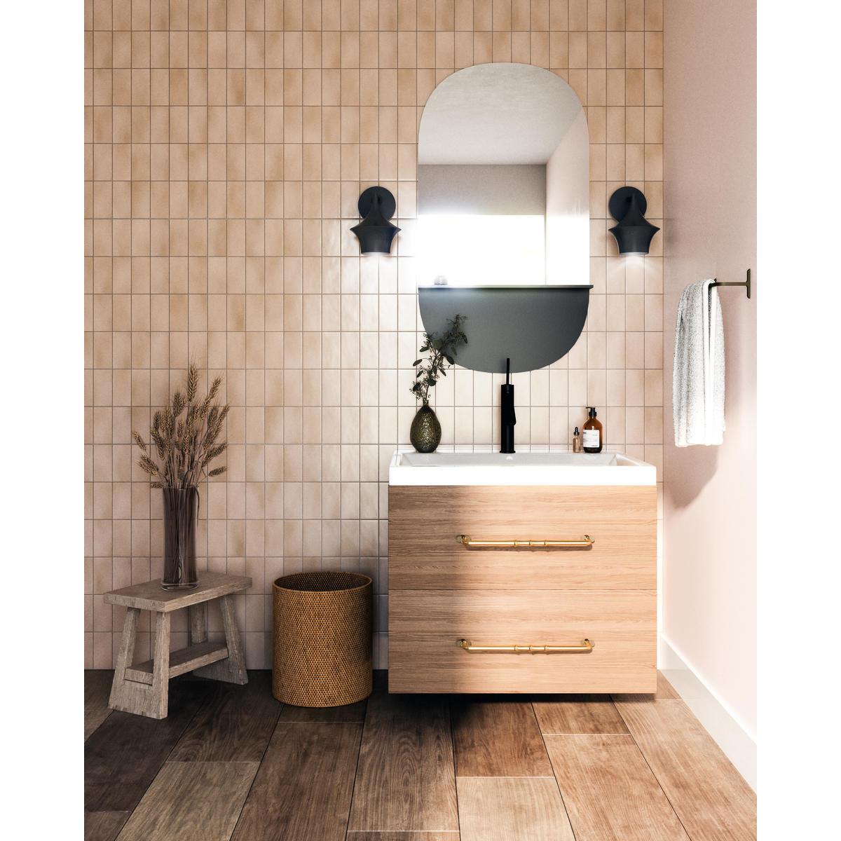 ALORA MOOD Lighting Emiko WV523007MB Wall/Vanity Light Fixture, UL Damp Rated, Matte Black