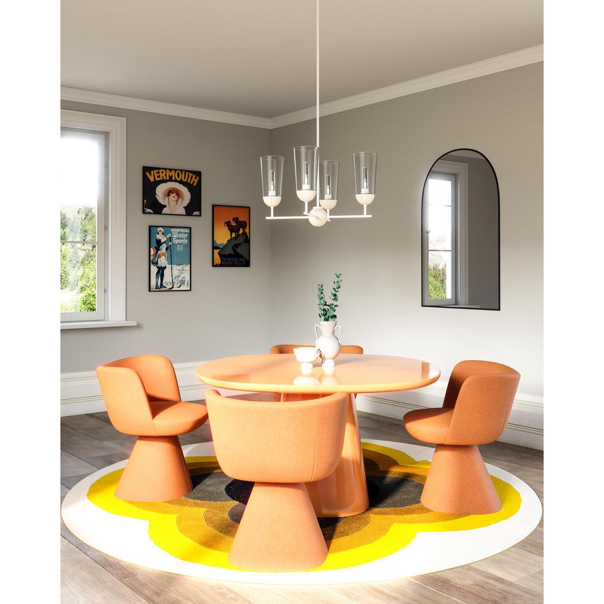 Alora Mood CH542324WHWK Chandelier, 240W, White/White Oak