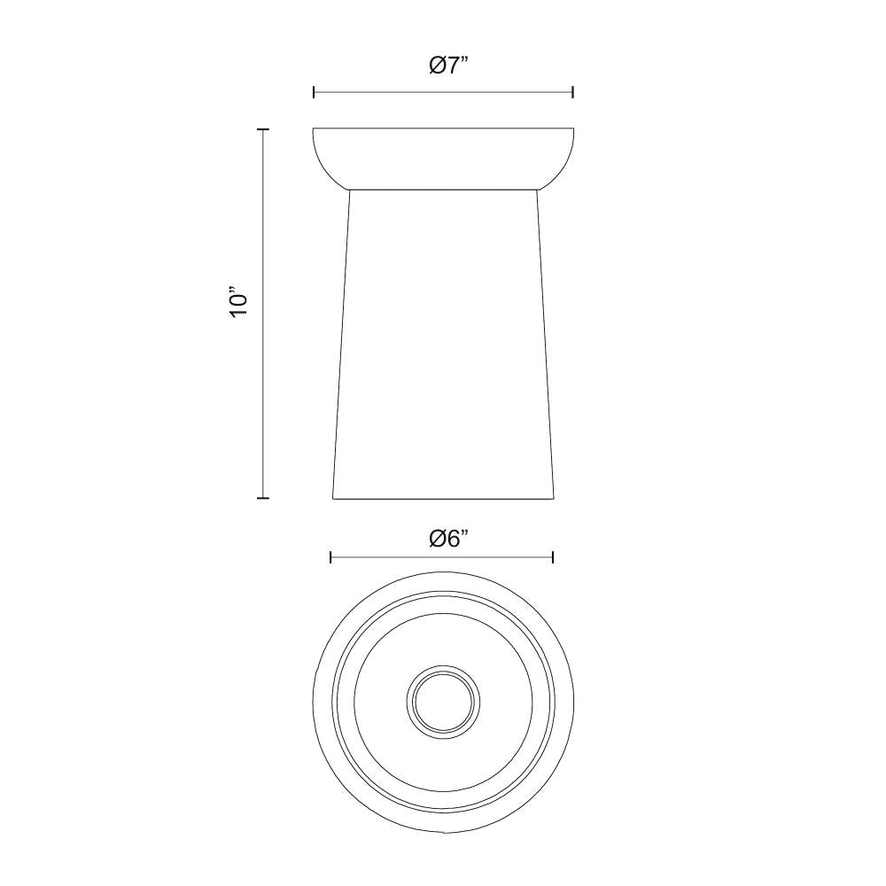ALORA MOOD Lighting FM542007MBWT Flush Mount Fixture, UL Listed, Matte Black/Walnut