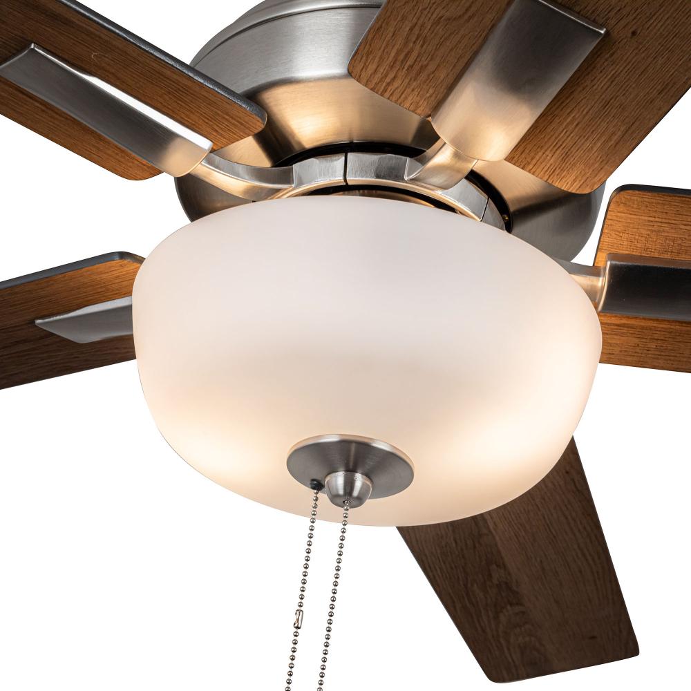 Kuzco Lighting CF78752-BN-LKP Ceiling Fan with LED Kit, 52-Inch, Brushed Nickel