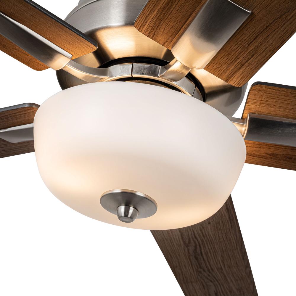 Kuzco Lighting CF78752-BN-LKW Ceiling Fan, 52-in, Brushed Nickel