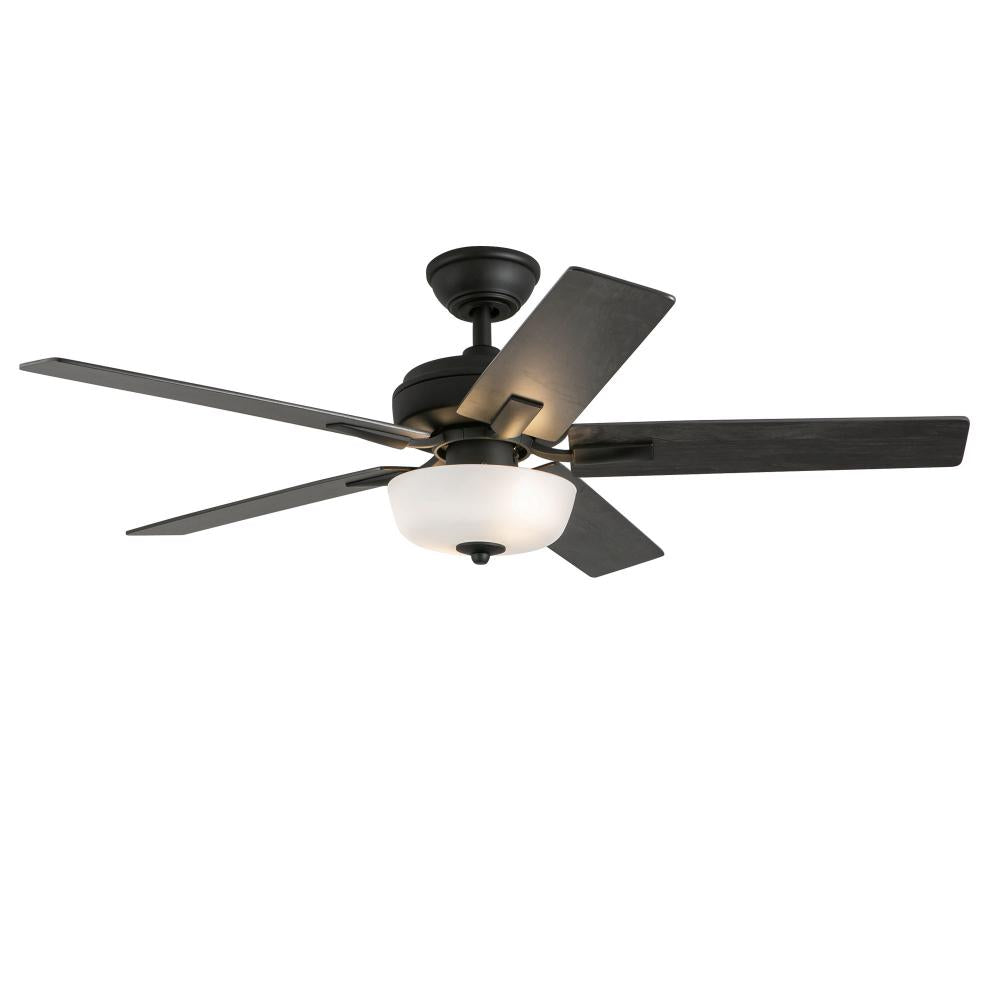 Kuzco Lighting CF78752-MB-LKW Ceiling Fan, 52-in Matte Black, LED Kit with Bulb
