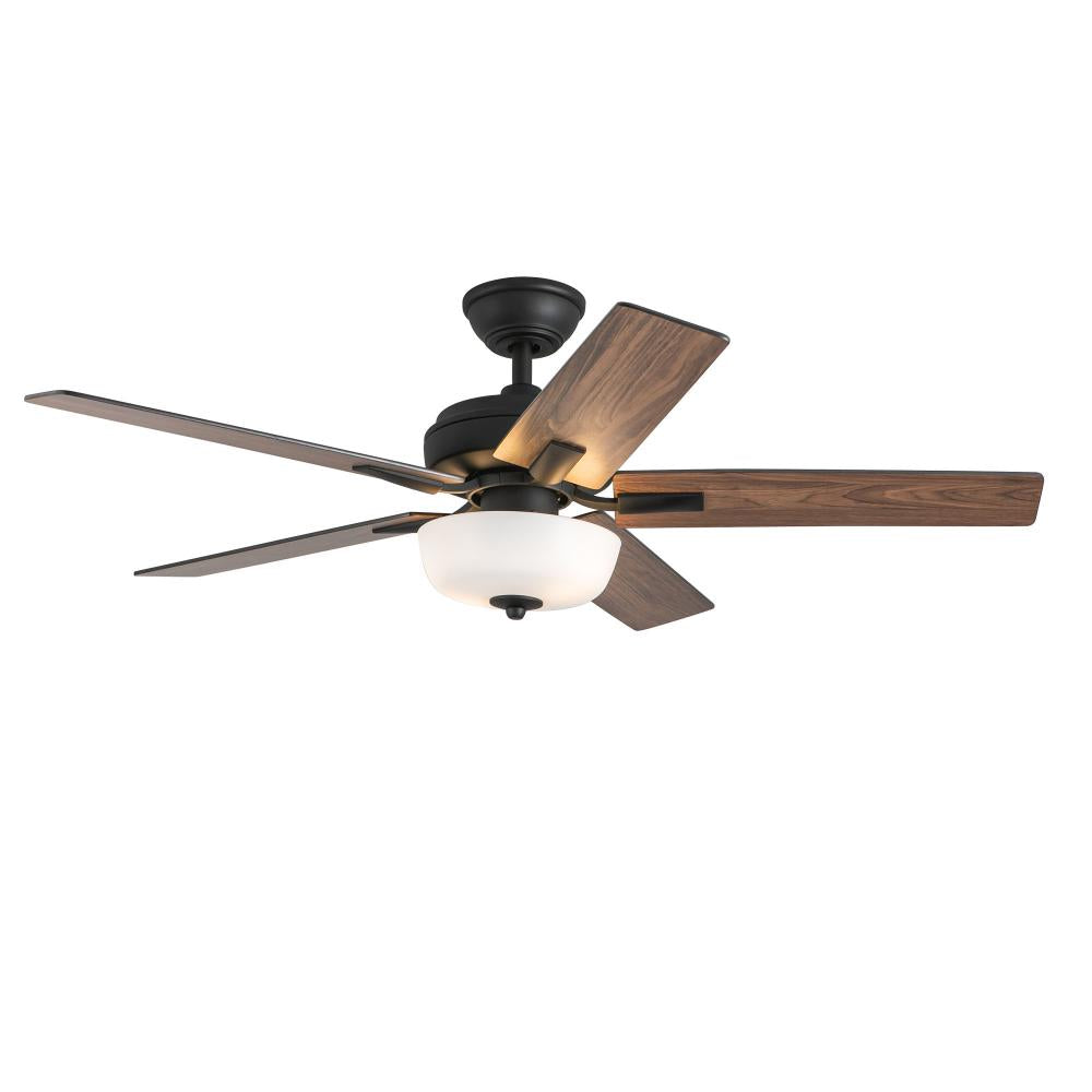 Kuzco Lighting CF78752-MB-LKW Ceiling Fan, 52-in Matte Black, LED Kit with Bulb