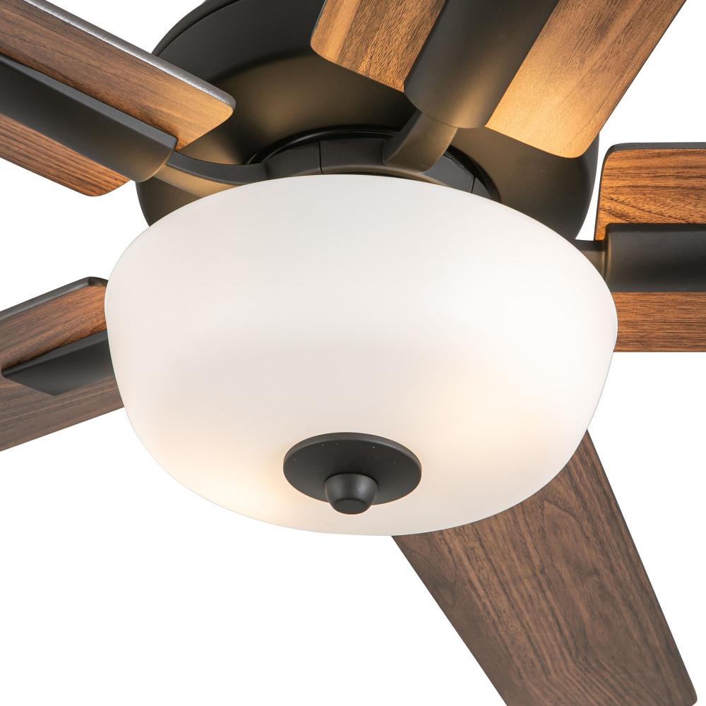 Kuzco Lighting CF78752-MB-LKW Ceiling Fan, 52-in Matte Black, LED Kit with Bulb