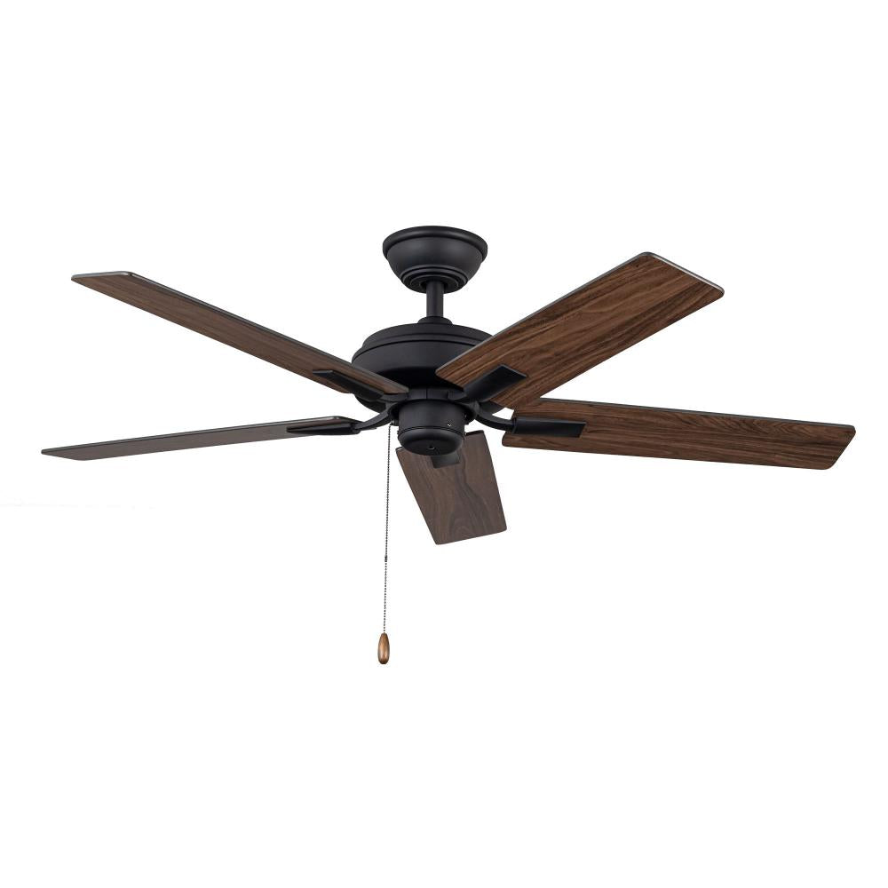 Kuzco Lighting CF78752-MB-NLP Ceiling Fan, 52-in, Matte Black