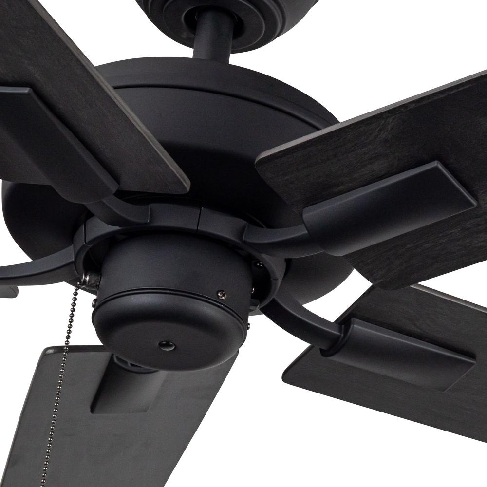 Kuzco Lighting CF78752-MB-NLP Ceiling Fan, 52-in, Matte Black