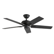 Kuzco Lighting CF78752-MB-NLW Ceiling Fan, 52-in, Matte Black