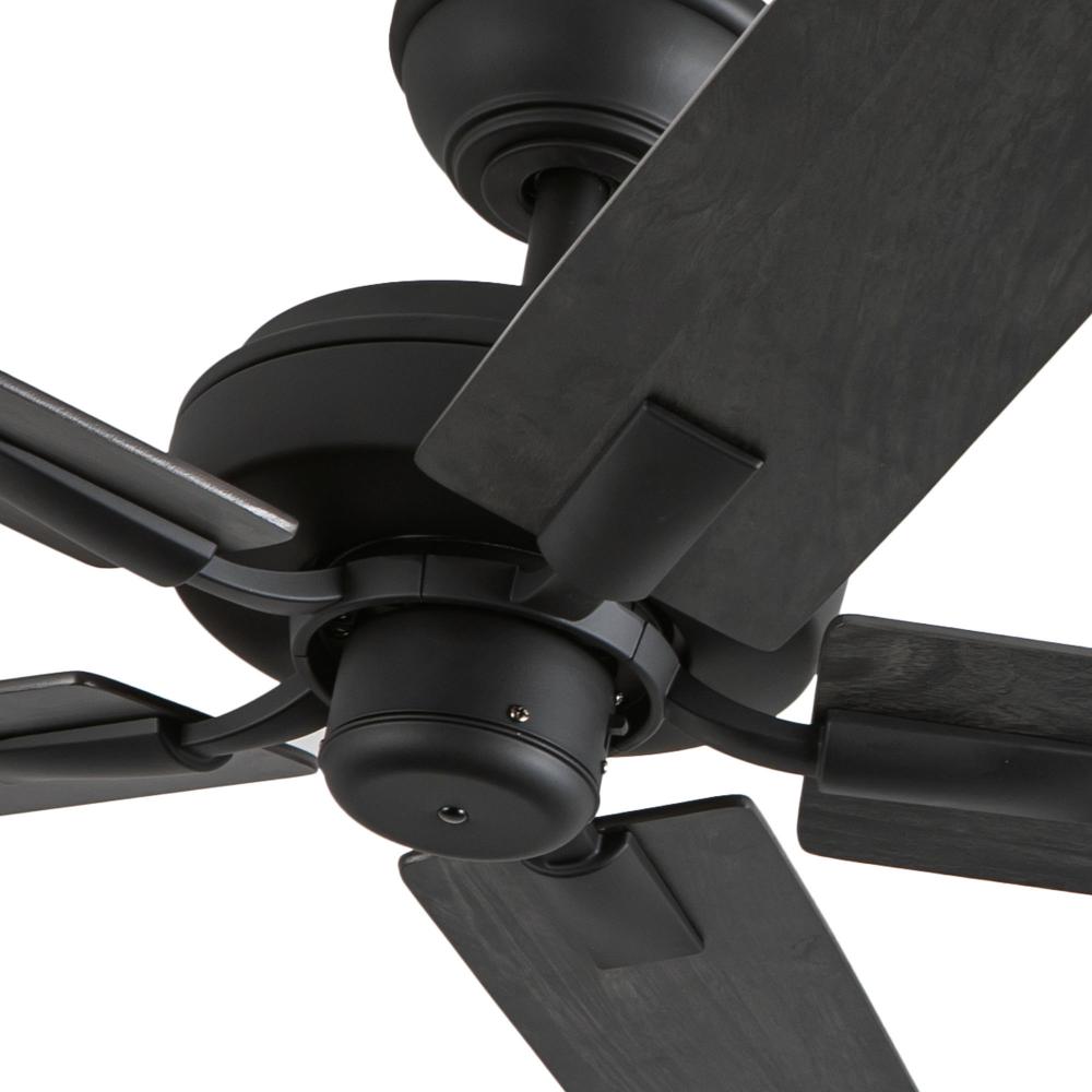 Kuzco Lighting CF78752-MB-NLW Ceiling Fan, 52-in, Matte Black