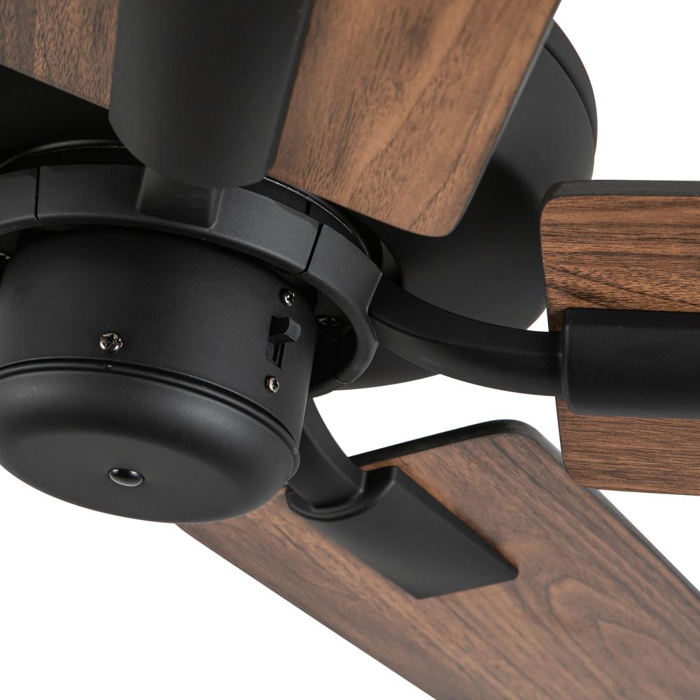Kuzco Lighting CF78752-MB-NLW Ceiling Fan, 52-in, Matte Black