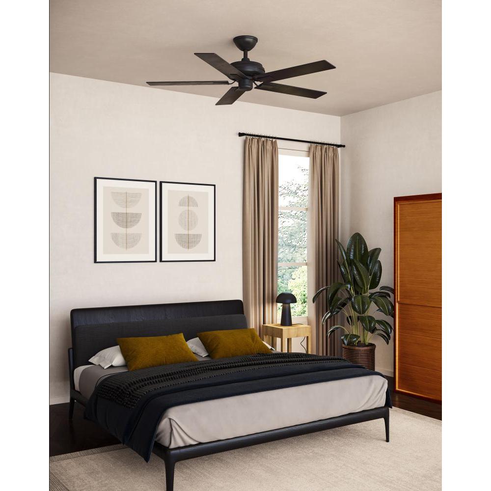 Kuzco Lighting CF78752-MB-NLW Ceiling Fan, 52-in, Matte Black