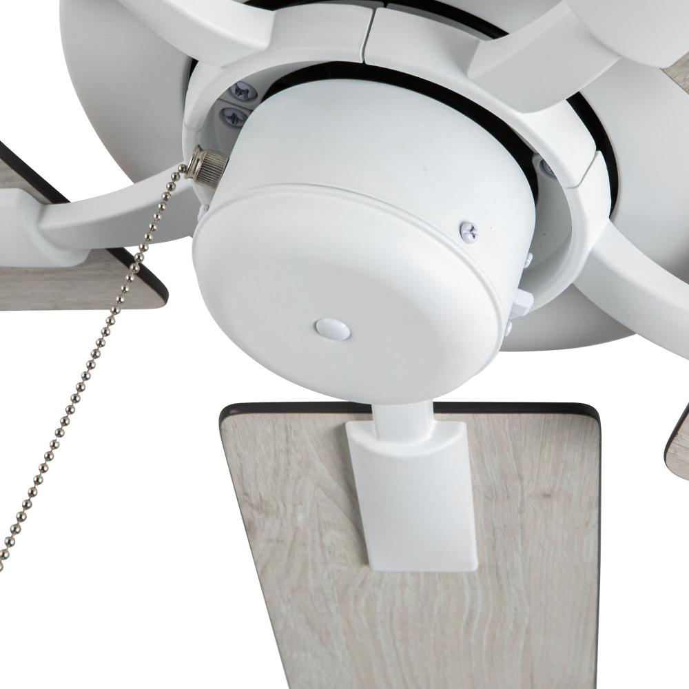 Kuzco Lighting CF78752-WH-NLP Ceiling Fan, 65W, 52-in, White