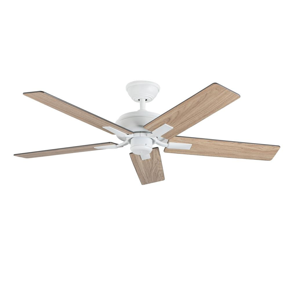 Kuzco Lighting CF78752-WH-NLW Erikson Ceiling Fan, 52-in, Reversible Blades, White