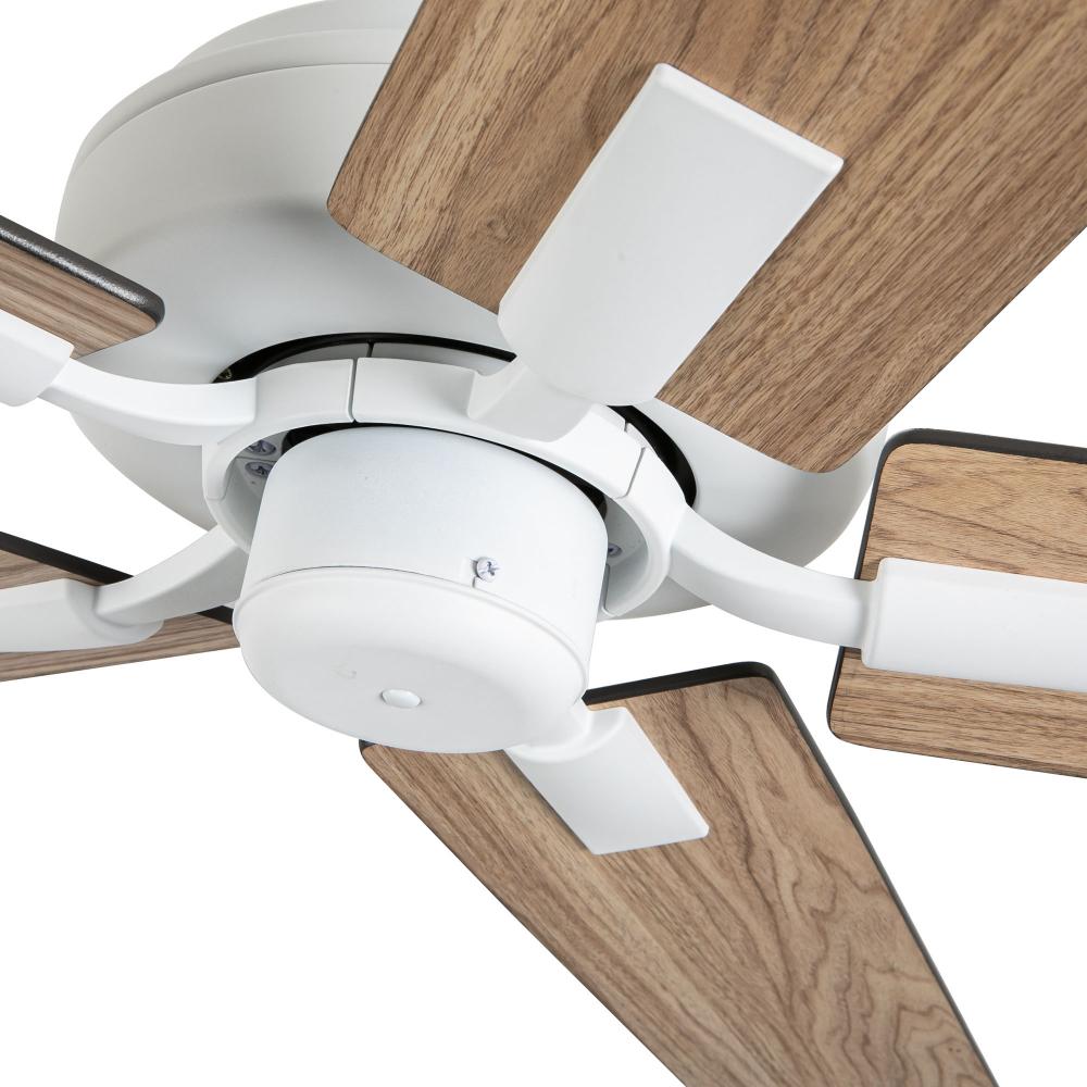 Kuzco Lighting CF78752-WH-NLW Erikson Ceiling Fan, 52-in, Reversible Blades, White