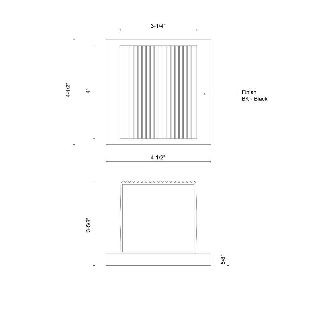 Kuzco Lighting EW4401-WH Exterior Wall Sconce, UL Damp Rated, White