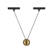 Kuzco Faria TRP27203-BG-4K Pendant Light Fixture, UL Damp Rated, Brushed Gold