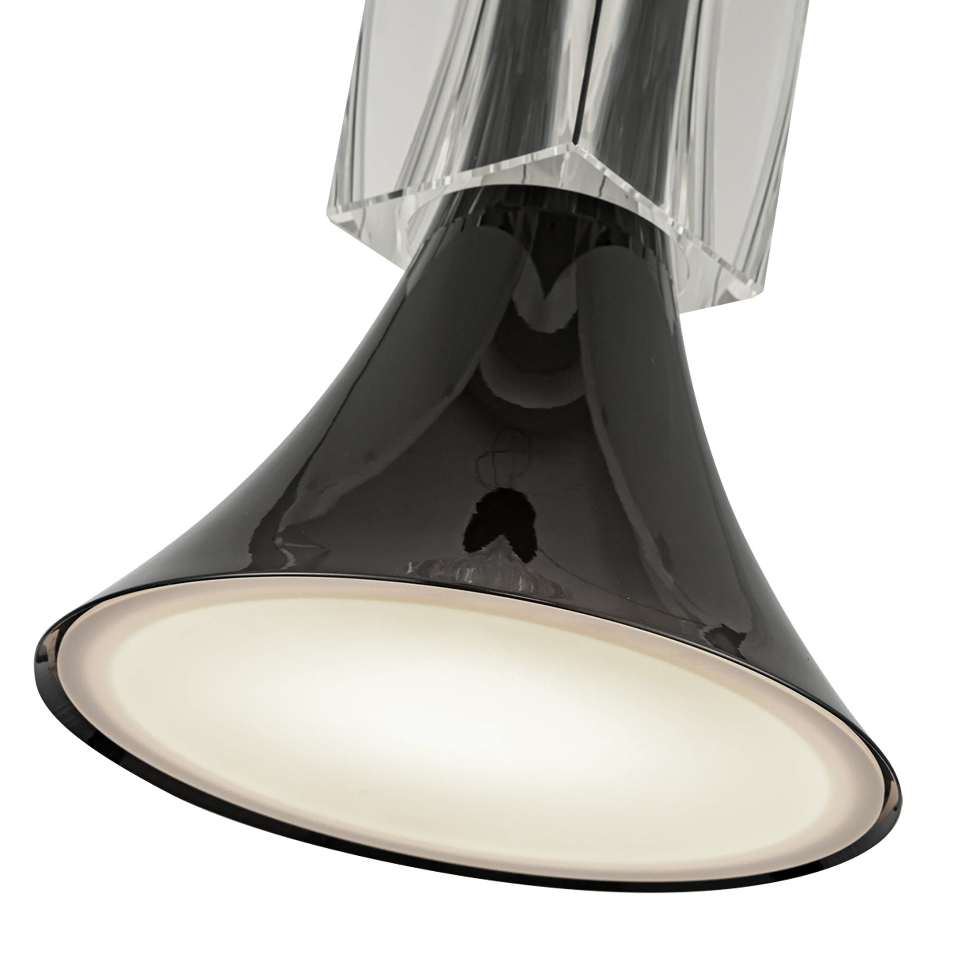 Kuzco Floe PD94108-GBK/CC-UNV Pendant, LED, Glossy Black/Clear Crystal