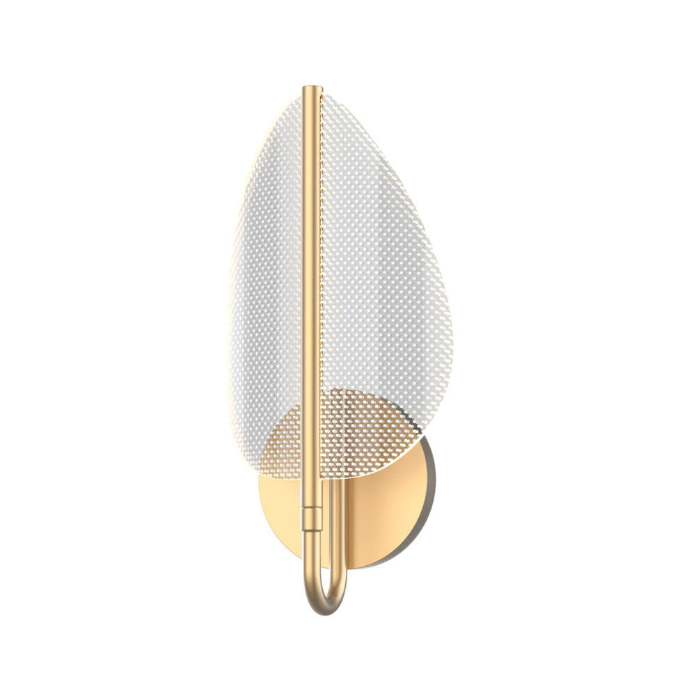 ALORA Lighting WV321101NB Wall/Vanity Light Fixture, UL Damp Rated, Natural Brass